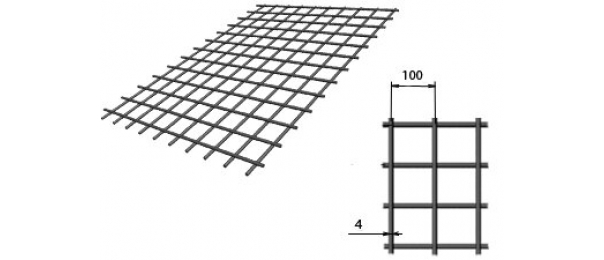 Сетка сварная (дорожная) 100х100х4мм 1,5х2м купить с доставкой в Протвино